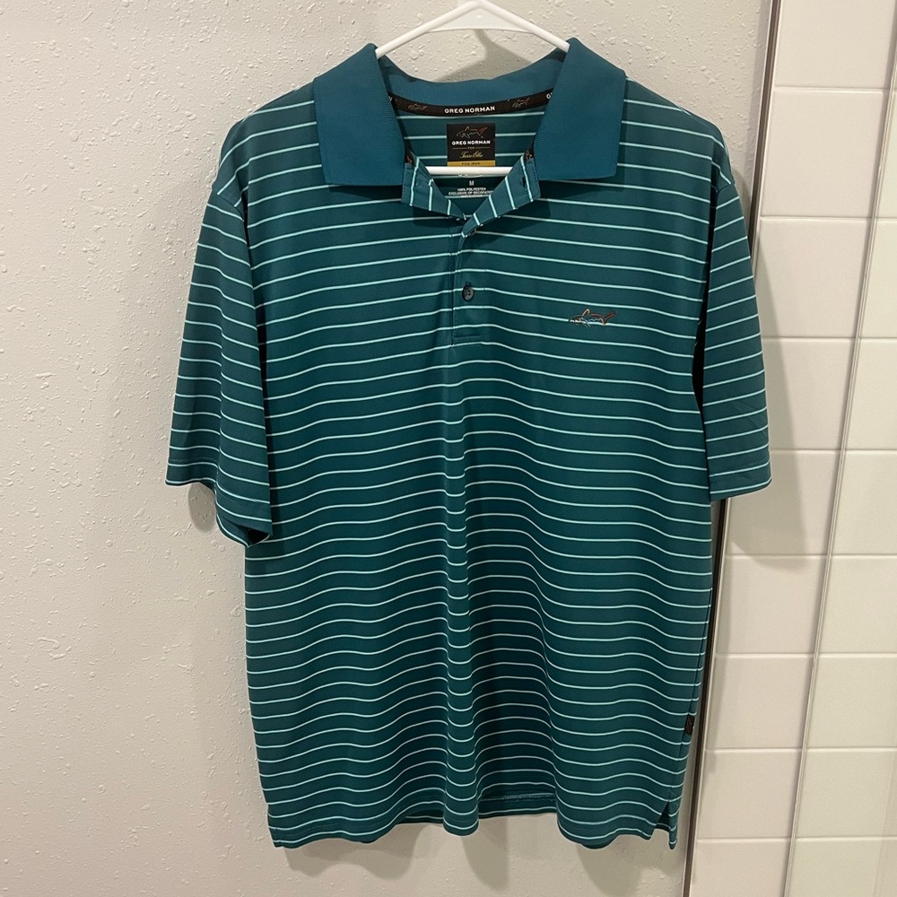 Greg Norman Men’s Golf Shirt Size Medium - worn twice!